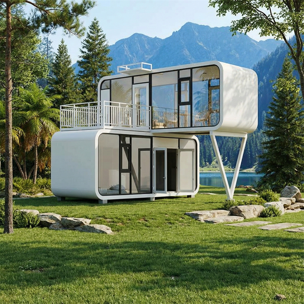 Milieuvriendelijke waterdichte V-Type Space Capsule-campingcabine