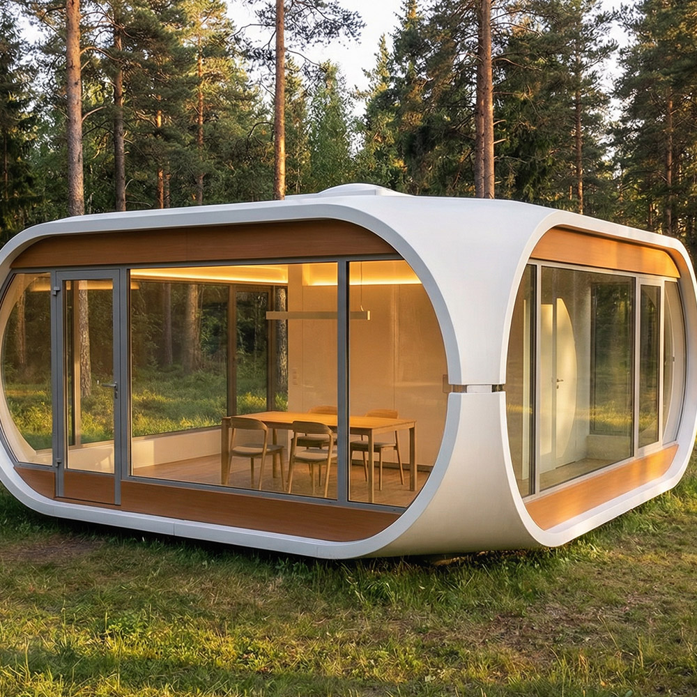 Onregelmatig gevormde, enkellaagse afneembare Apple Cabin-capsule