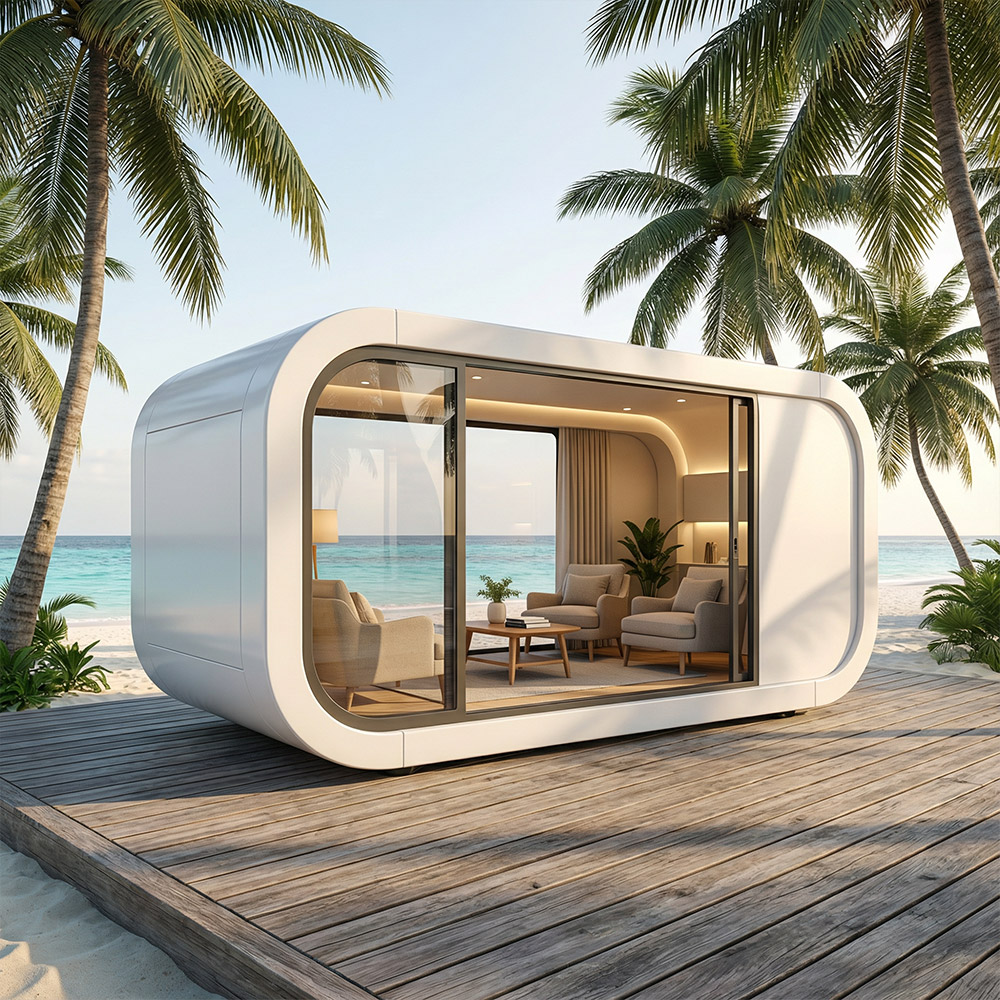 Onregelmatig gevormde, enkellaagse afneembare Apple Cabin-capsule