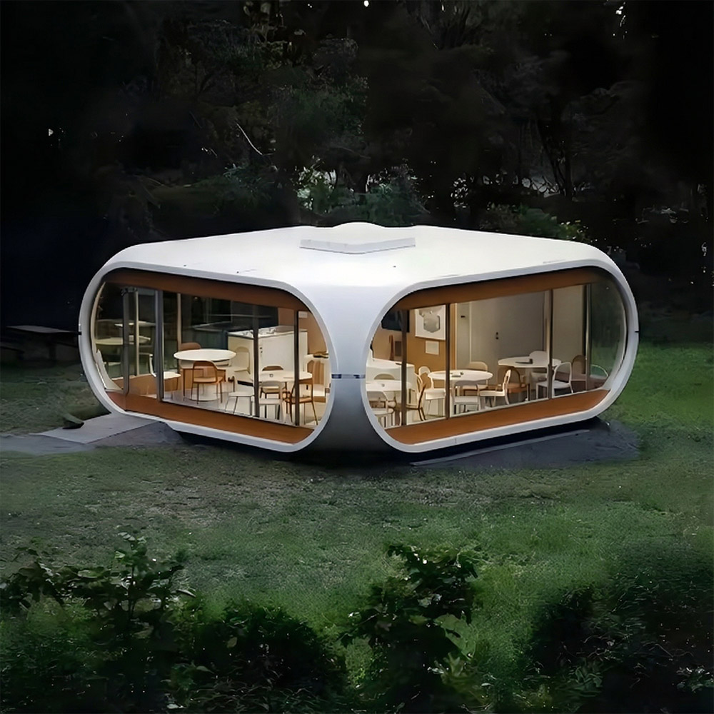 Onregelmatig gevormde, enkellaagse afneembare Apple Cabin-capsule