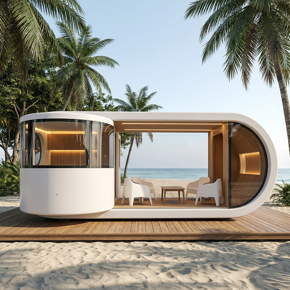 Onregelmatig gevormde, enkellaagse afneembare Apple Cabin-capsule