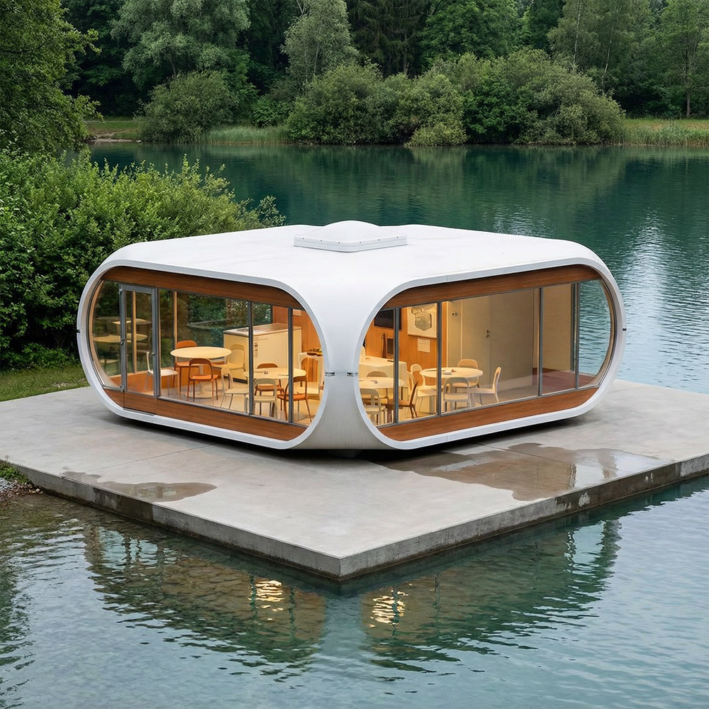 Onregelmatig gevormde, enkellaagse afneembare Apple Cabin-capsule