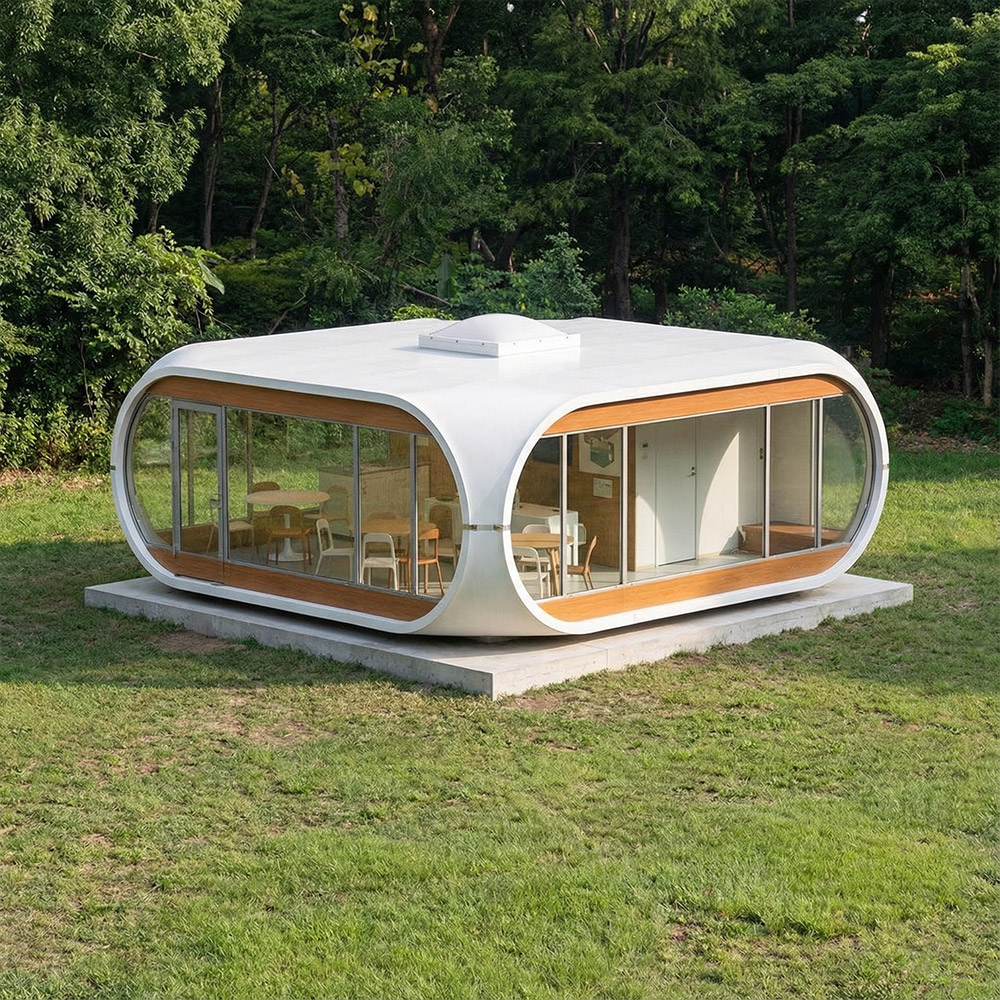 Onregelmatig gevormde, enkellaagse afneembare Apple Cabin-capsule