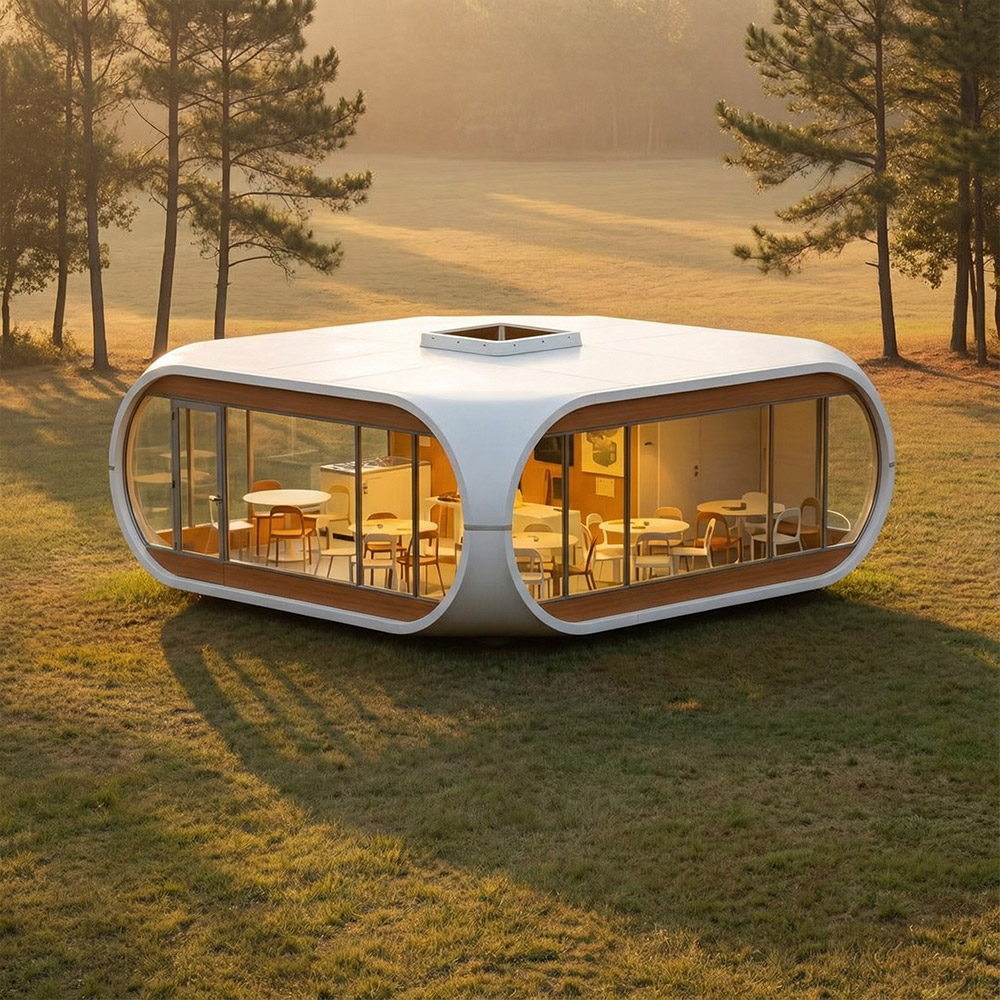 Onregelmatig gevormde, enkellaagse afneembare Apple Cabin-capsule