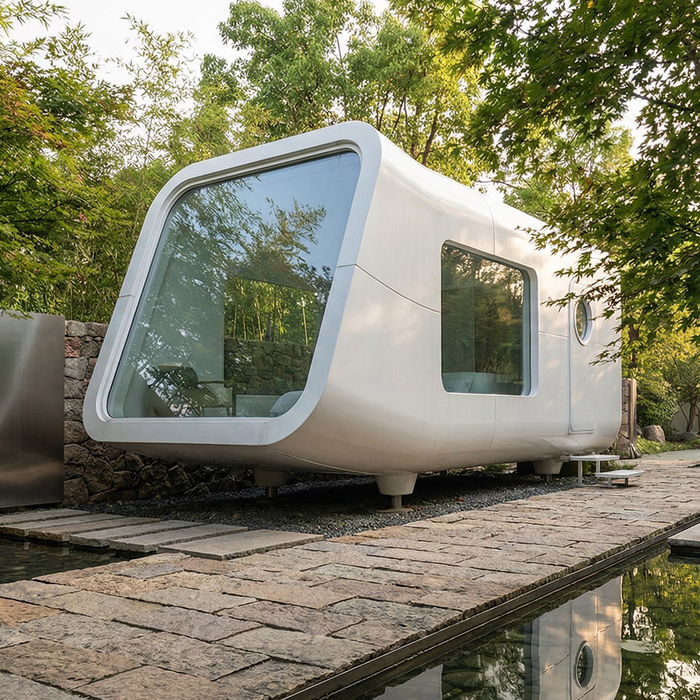 Onregelmatig gevormde, enkellaagse afneembare Apple Cabin-capsule