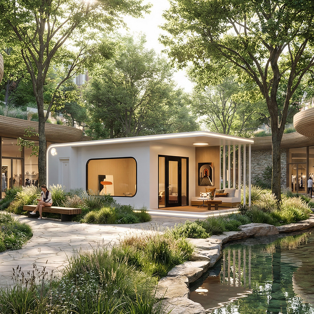 Onregelmatig gevormde, enkellaagse afneembare Apple Cabin-capsule