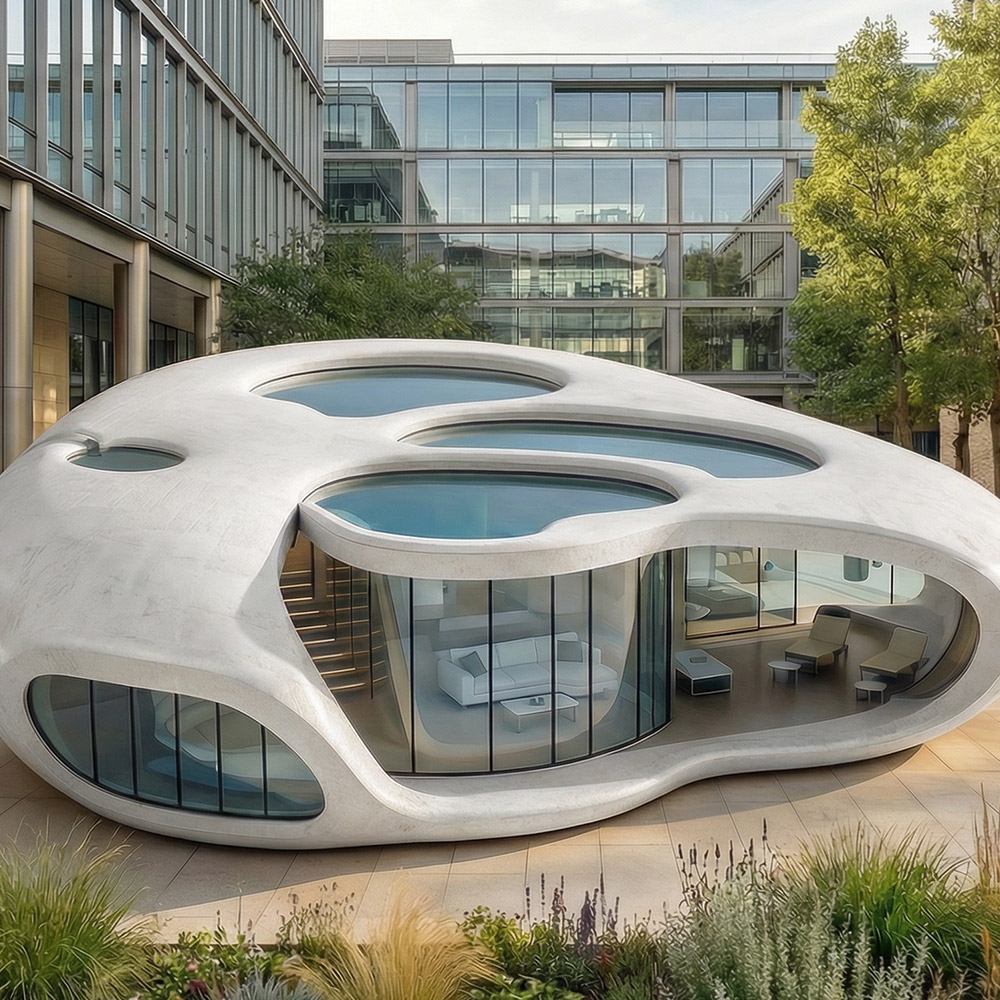 Onregelmatig gevormde, enkellaagse afneembare Apple Cabin-capsule
