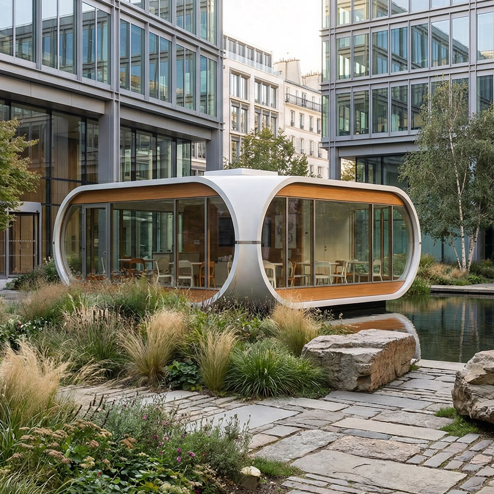 Onregelmatig gevormde, enkellaagse afneembare Apple Cabin-capsule