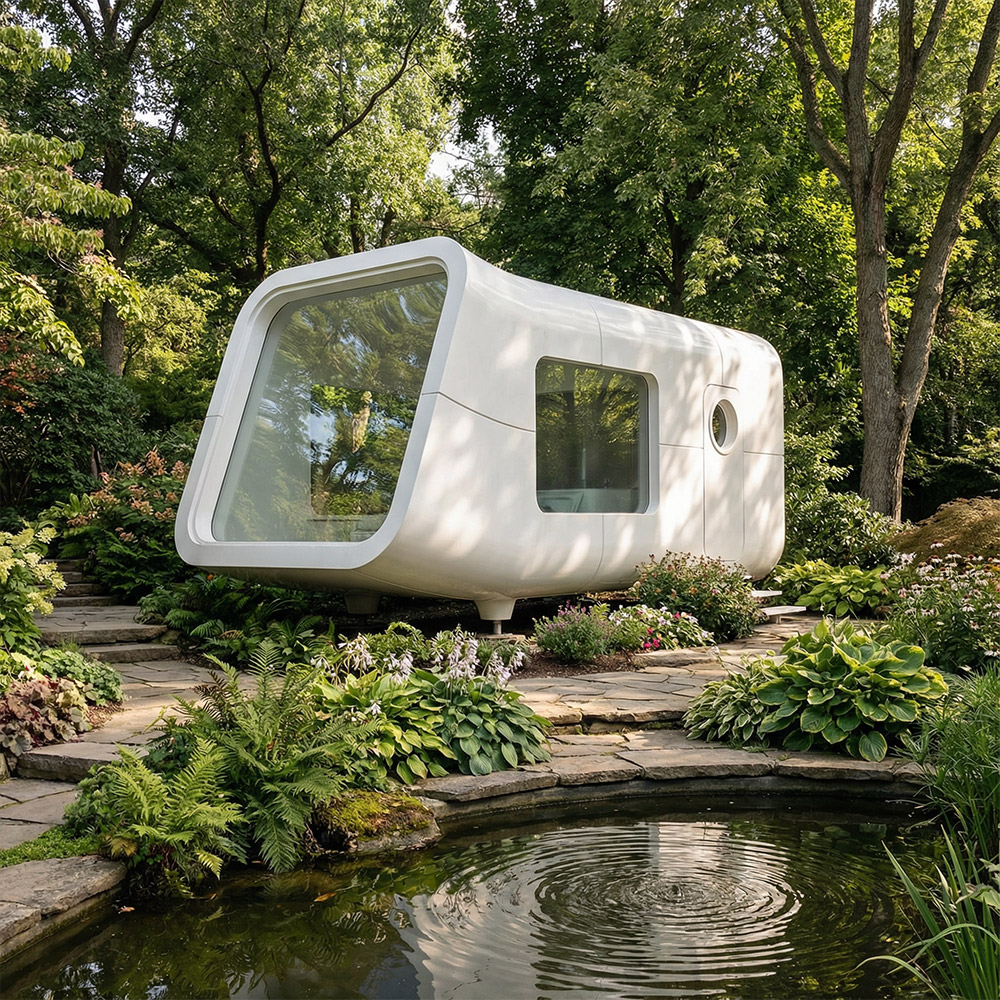 Onregelmatig gevormde, enkellaagse afneembare Apple Cabin-capsule
