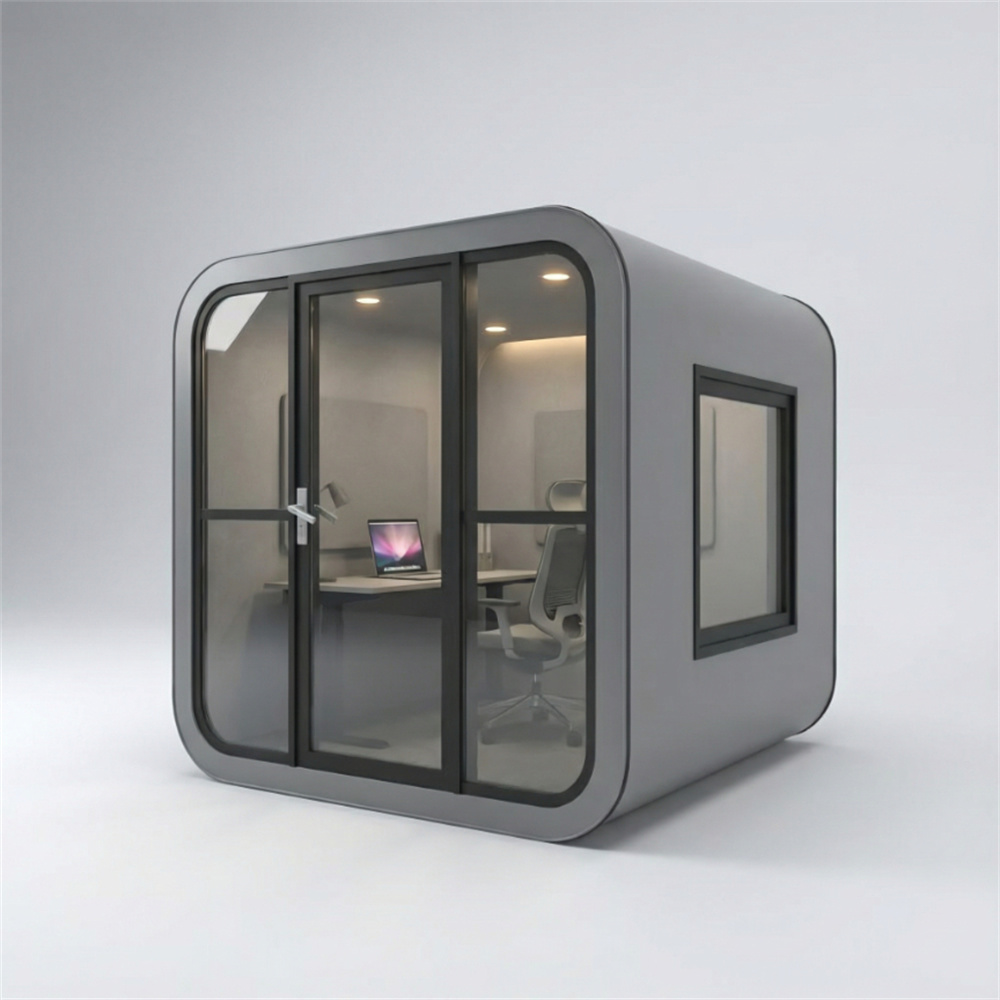 Mobiele geluiddichte mini-ruimtecapsuleresidentie