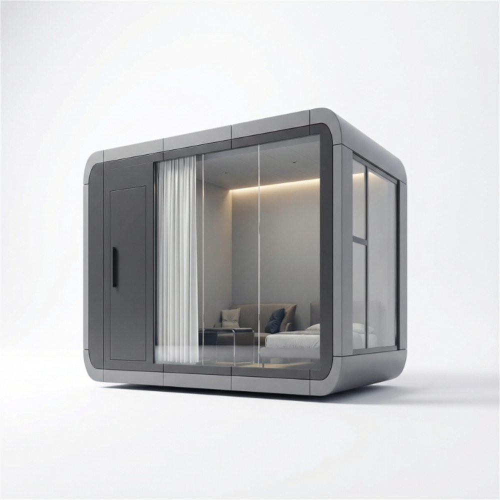 Mobiele geluiddichte mini-ruimtecapsuleresidentie