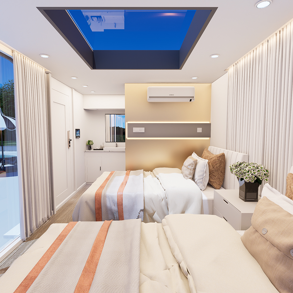 S1 Geprefabriceerde ingesloten modulaire woning