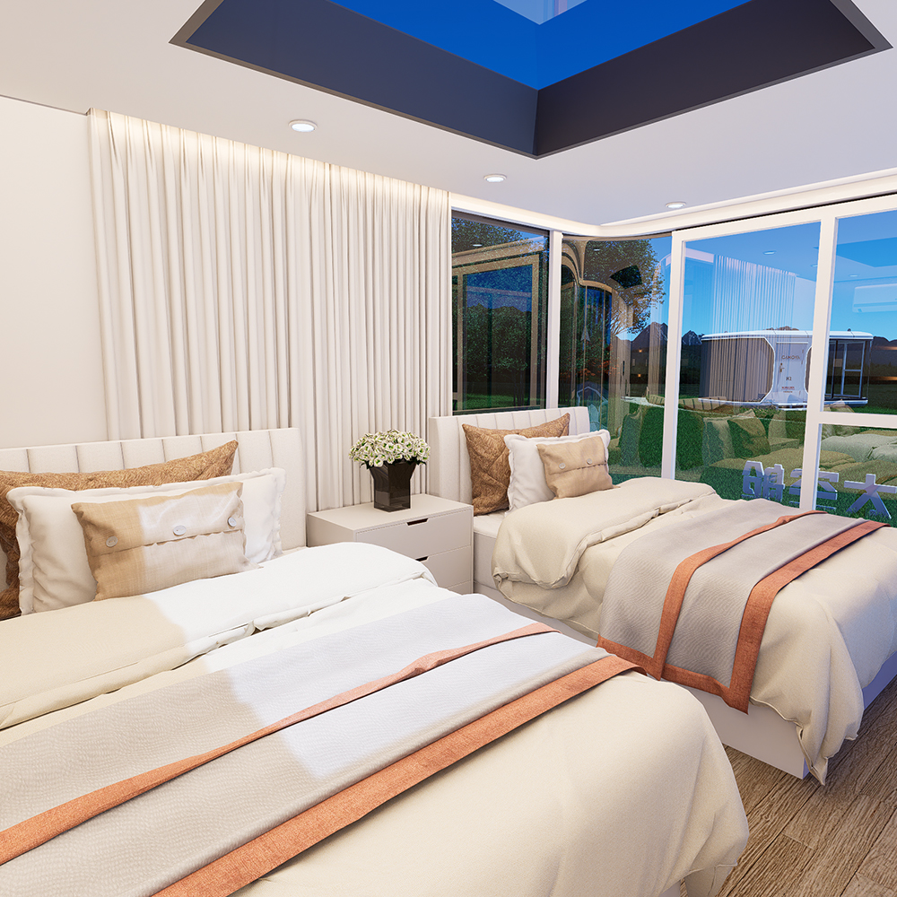 S1 Geprefabriceerde ingesloten modulaire woning