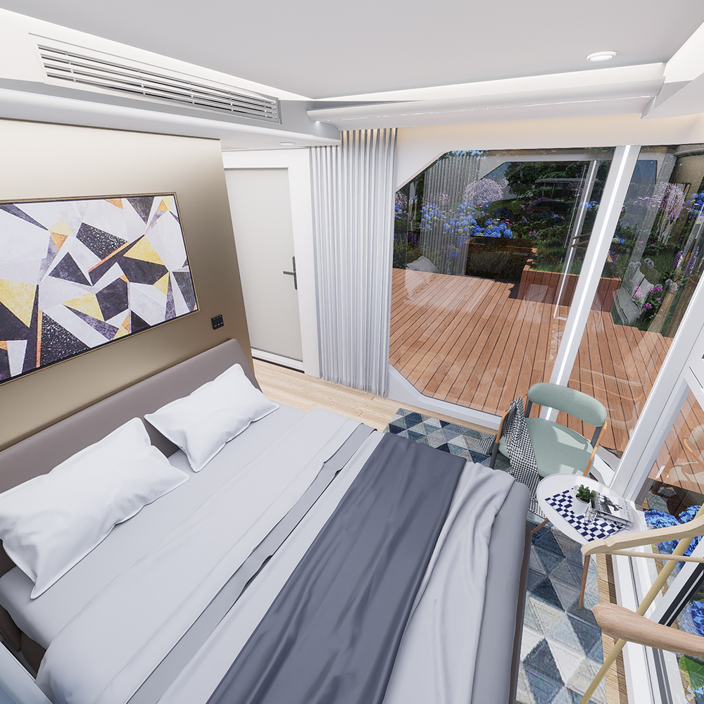 S3-2 Panoramische modulaire capsulewoningen